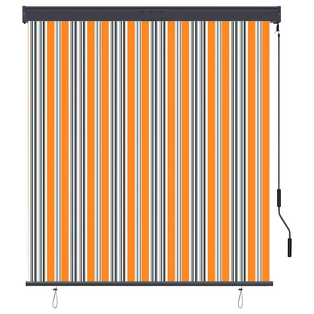 vidaXL Store d'extérieur 140x250 cm Jaune et Bleu