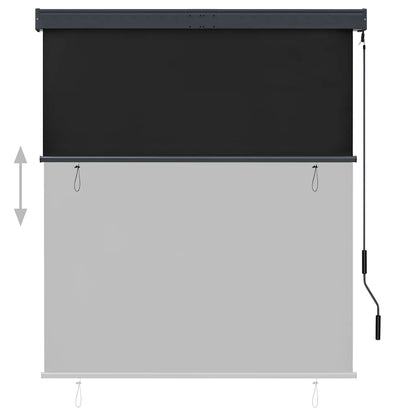 vidaXL Store extérieur 140x250 cm Anthracite