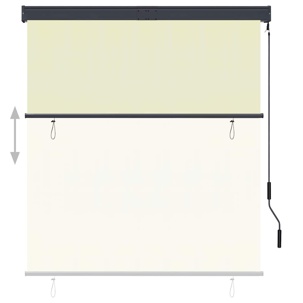 vidaXL Store extérieur 140x250 cm Crème