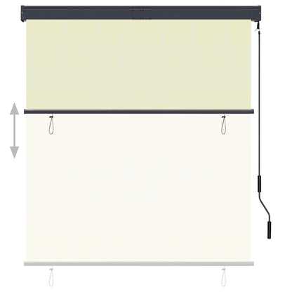 vidaXL Store extérieur 140x250 cm Crème
