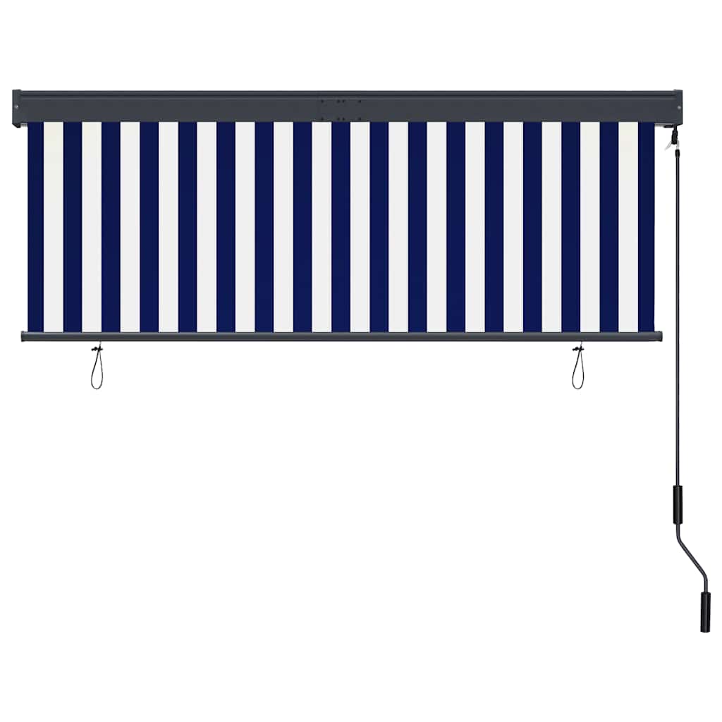 vidaXL Store d'extérieur 160x250 cm Bleu et blanc
