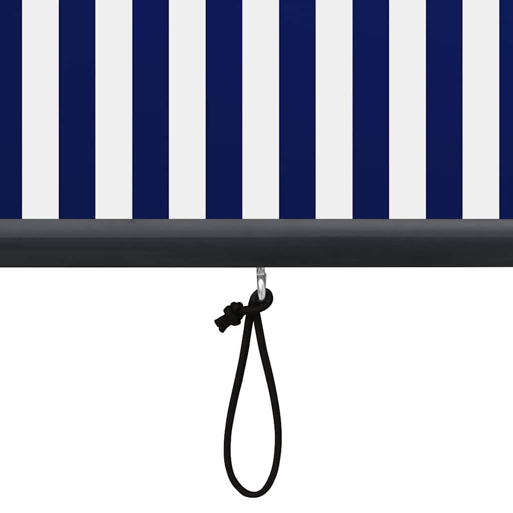 vidaXL Store d'extérieur 160x250 cm Bleu et blanc