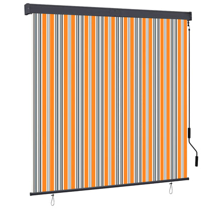 vidaXL Store enrouleur d'extérieur 160x250 cm Jaune et bleu