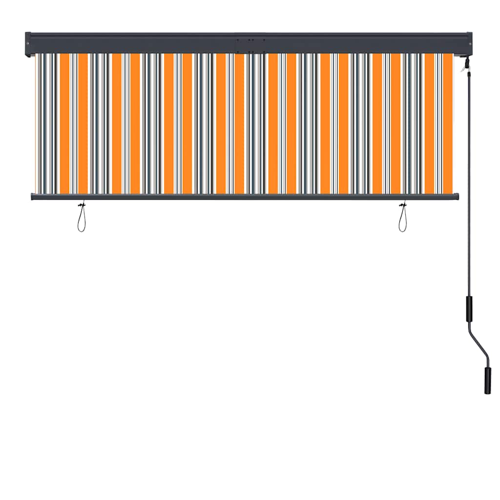 vidaXL Store enrouleur d'extérieur 160x250 cm Jaune et bleu