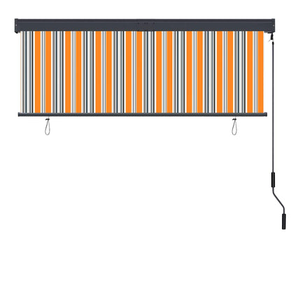 vidaXL Store enrouleur d'extérieur 160x250 cm Jaune et bleu