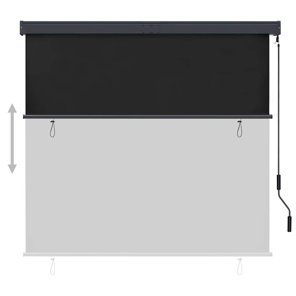 vidaXL Außenrollo 160x250 cm Anthrazit