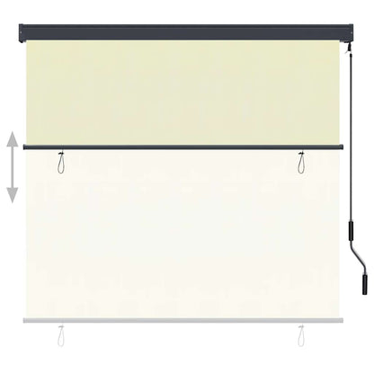vidaXL Außenrollo 170 x 250 cm Creme