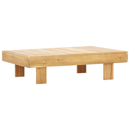 vidaXL Salon de jardin 4 pièces avec coussins Gris Bois d'acacia massif