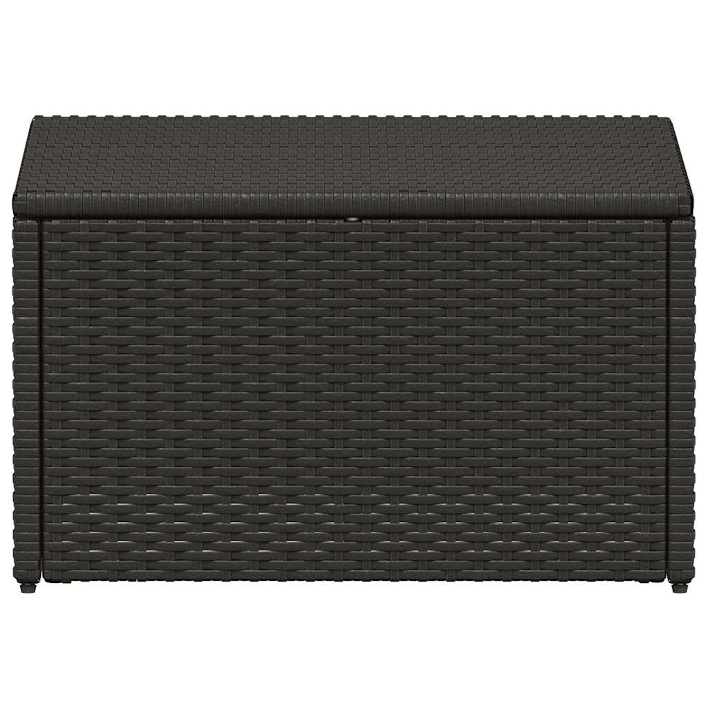 vidaXL Salon de jardin 4 pcs avec coussins résine tressée marron