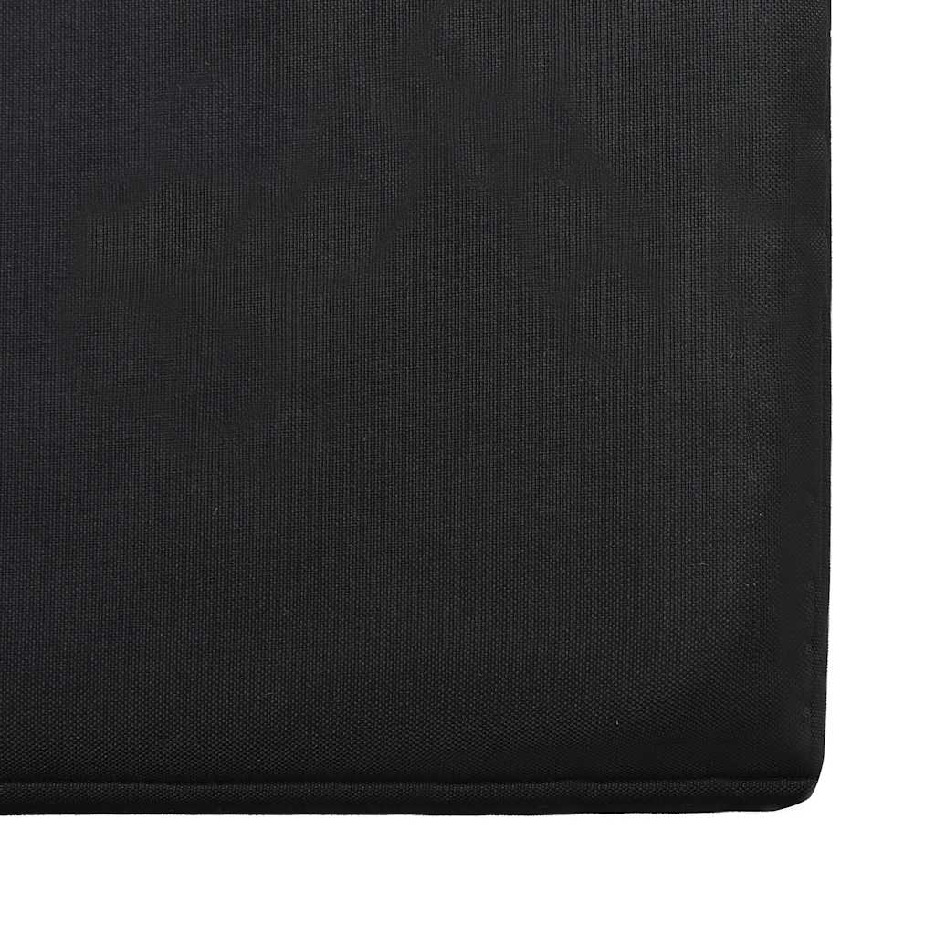 vidaXL Salon de jardin 4 pcs avec coussins résine tressée noir