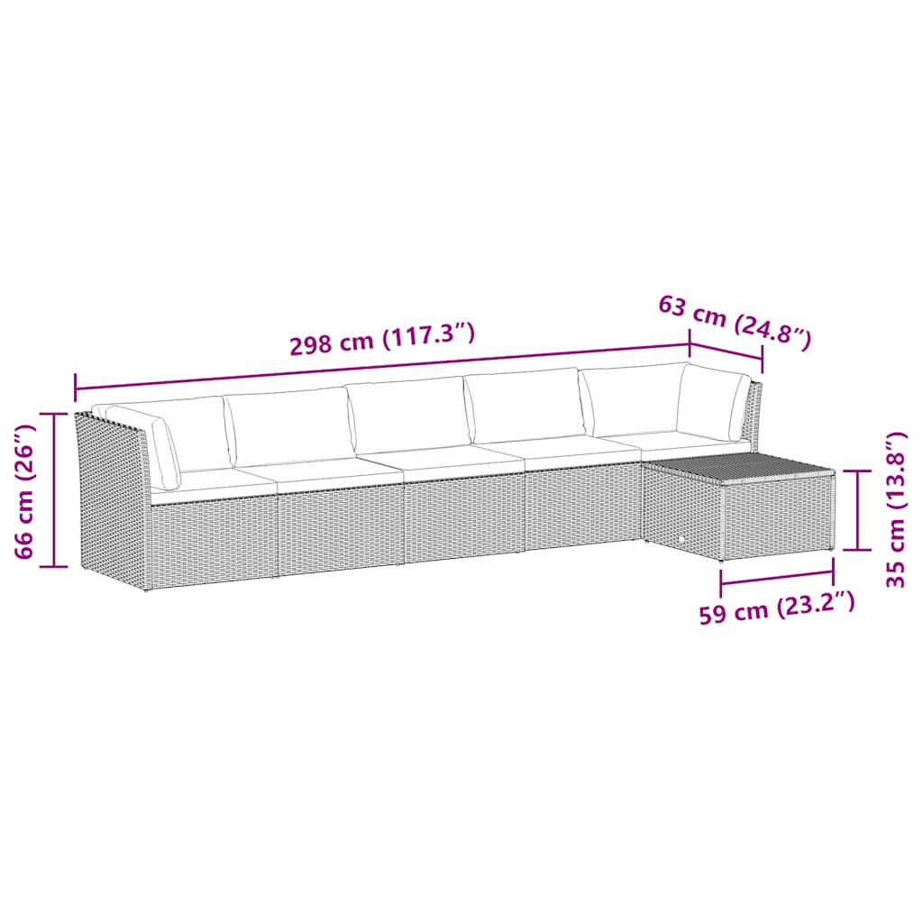 vidaXL Salon de jardin 4 pcs avec coussins résine tressée noir