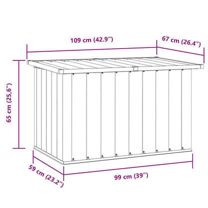 Gartenbox Anthrazit 109x67x65 cm
