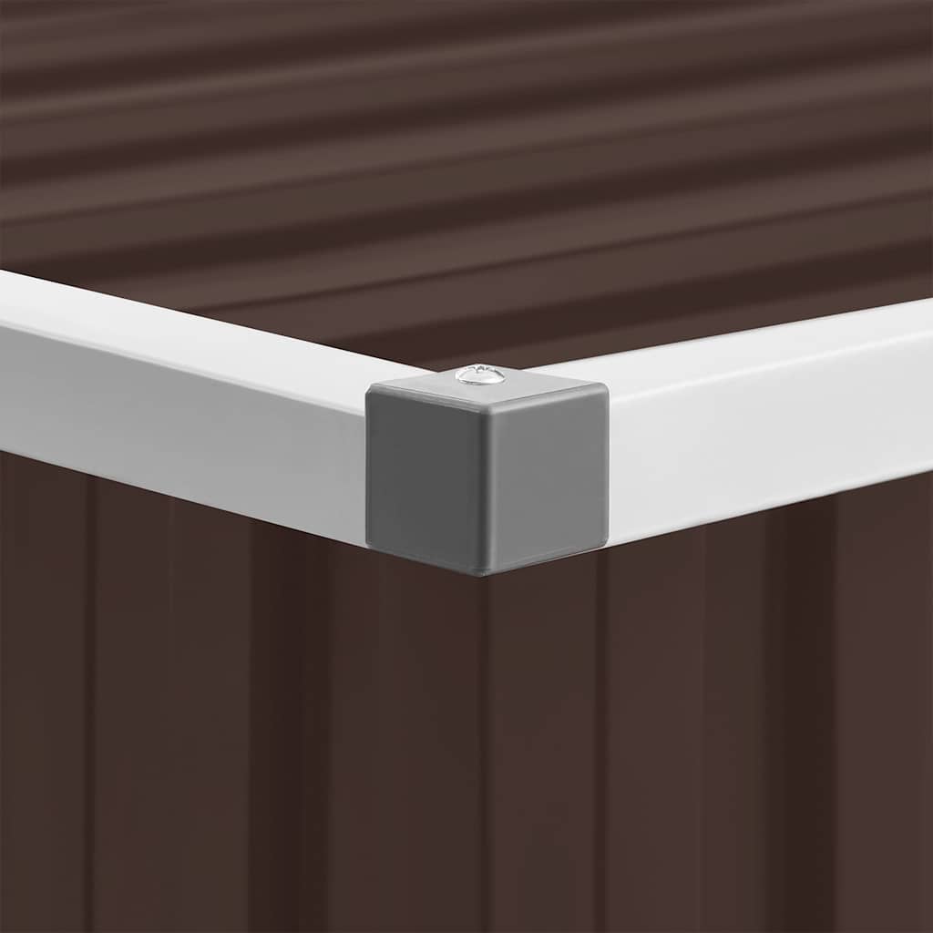 Garten-Aufbewahrungsbox Braun 129 x 67 x 65 cm