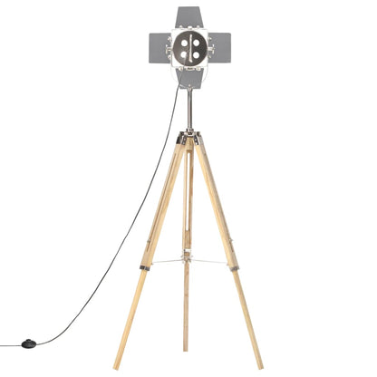 Stehleuchte Dreibein Massivholz Mango 140 cm