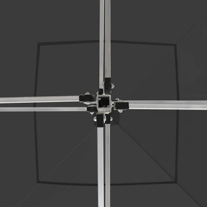 Profi-Partyzelt Faltbar mit Wänden Aluminium 2×2m Anthrazit