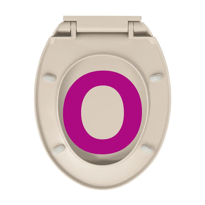 Toilettensitz mit Absenkautomatik Aprikose Oval