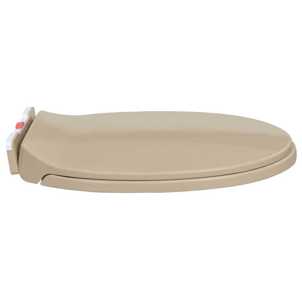 Toilettensitz mit Absenkautomatik Quick-Release Beige Oval