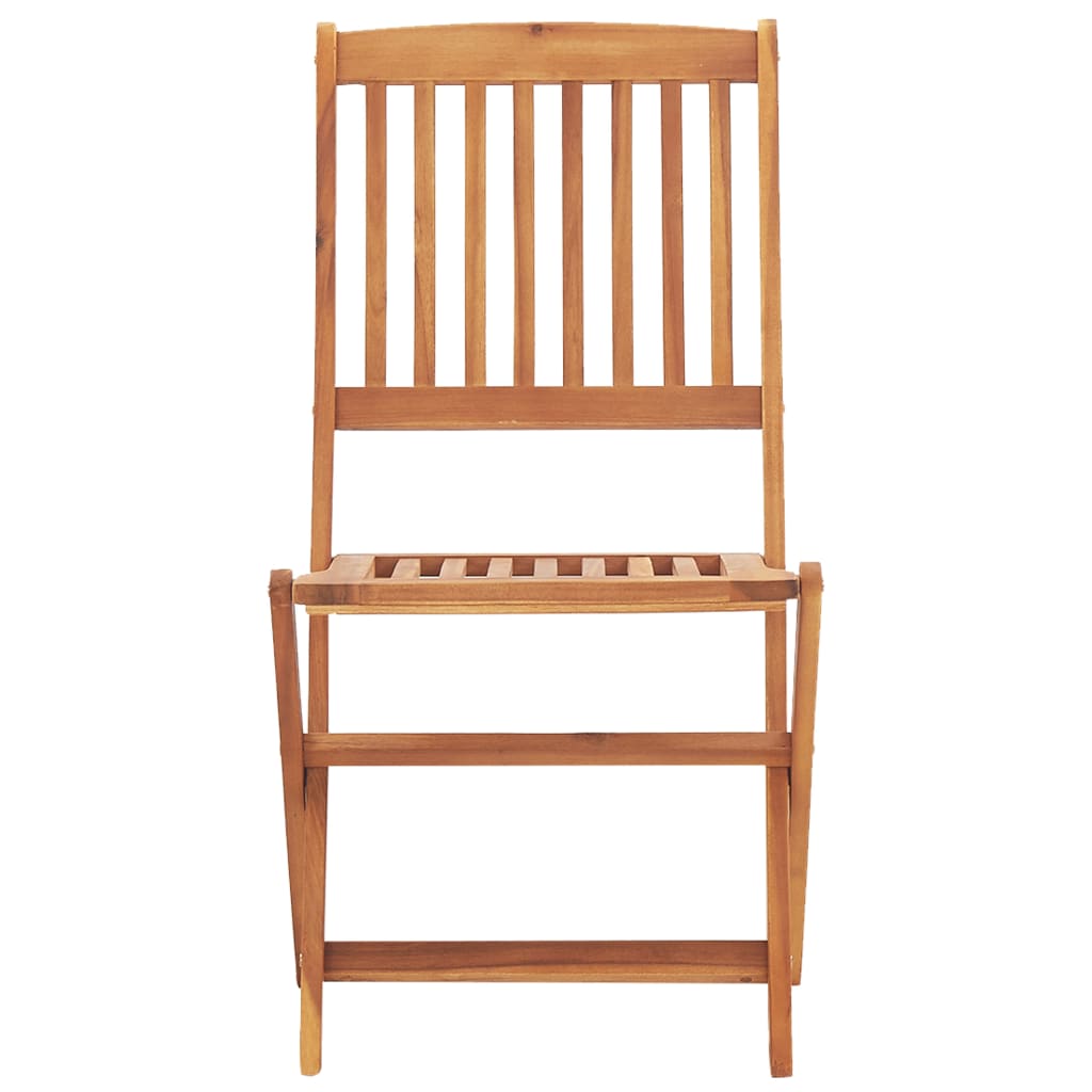 vidaXL Ensemble de salle à manger pliable 5 pcs Bois d'acacia massif