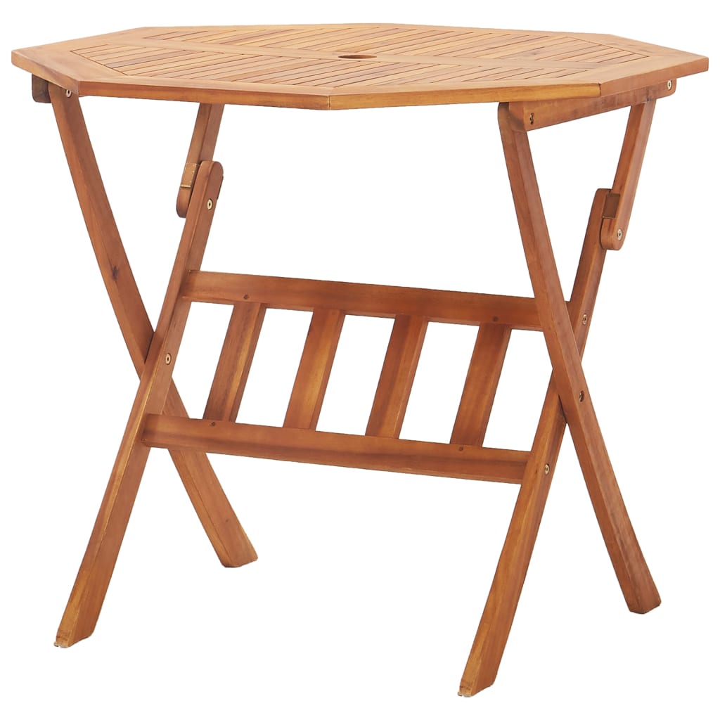 vidaXL Ensemble de salle à manger pliable 5 pcs Bois d'acacia massif