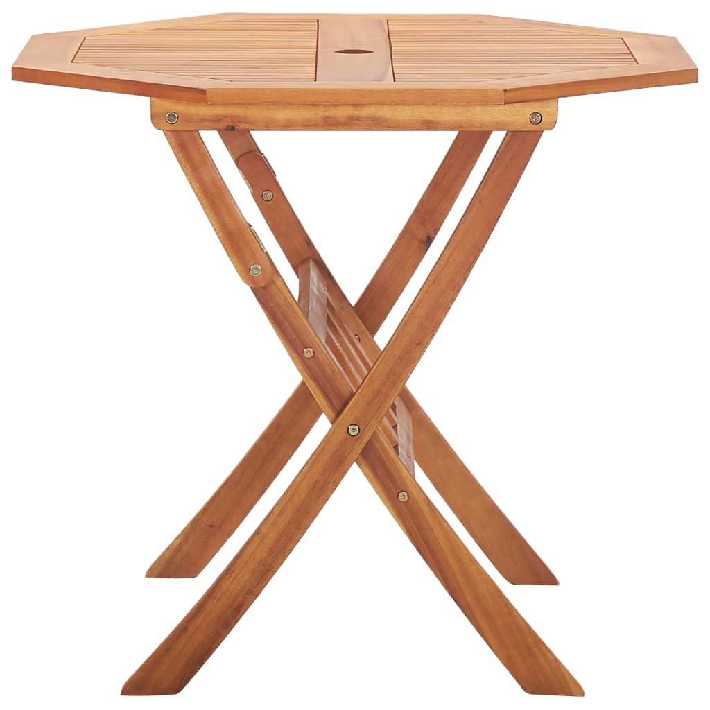 vidaXL Ensemble de salle à manger pliable 5 pcs Bois d'acacia massif