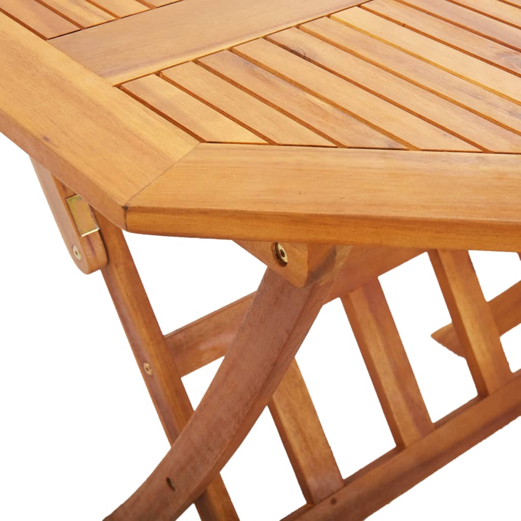 vidaXL Ensemble de salle à manger pliable 5 pcs Bois d'acacia massif