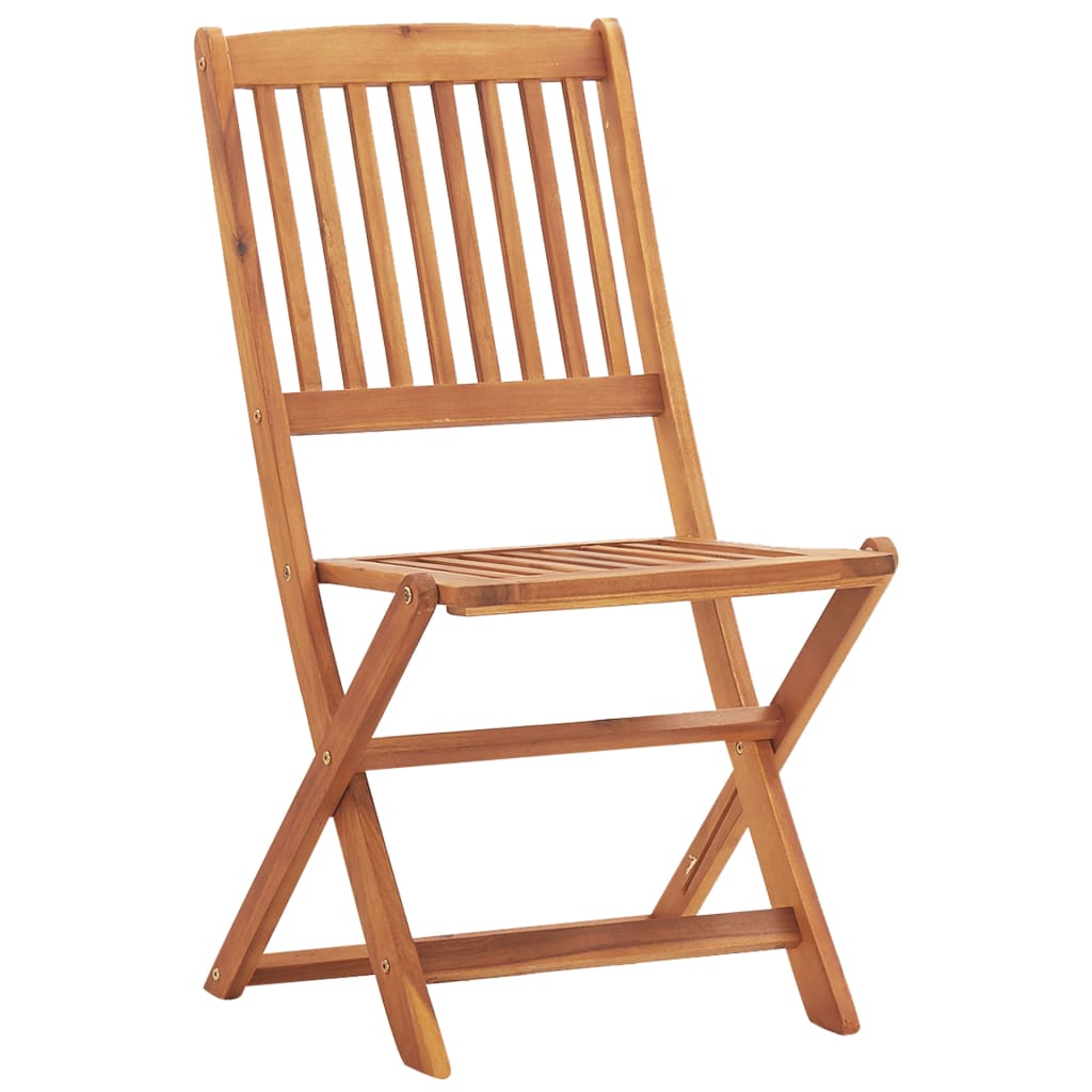 vidaXL Ensemble de salle à manger pliable 5 pcs Bois d'acacia massif