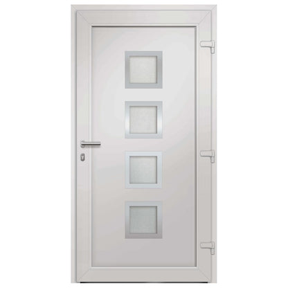 vidaXL Haustür Weiß 108x208 cm
