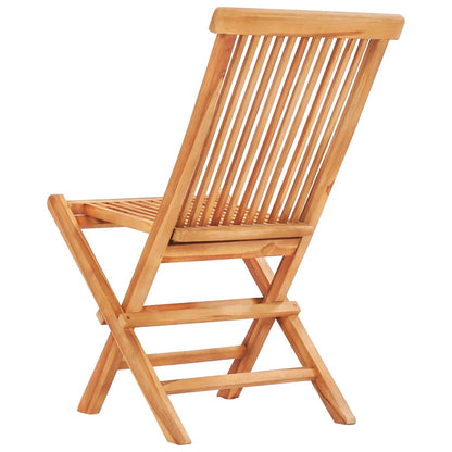 vidaXL 5-tlg. Garten-Essgruppe Klappbar Massivholz Teak