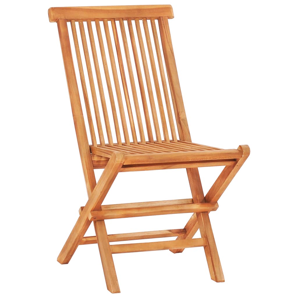 vidaXL 5-tlg. Garten-Essgruppe Klappbar Massivholz Teak