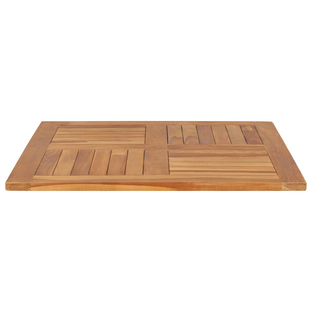 Tischplatte Massivholz Teak Quadratisch 80×80×2,5 cm