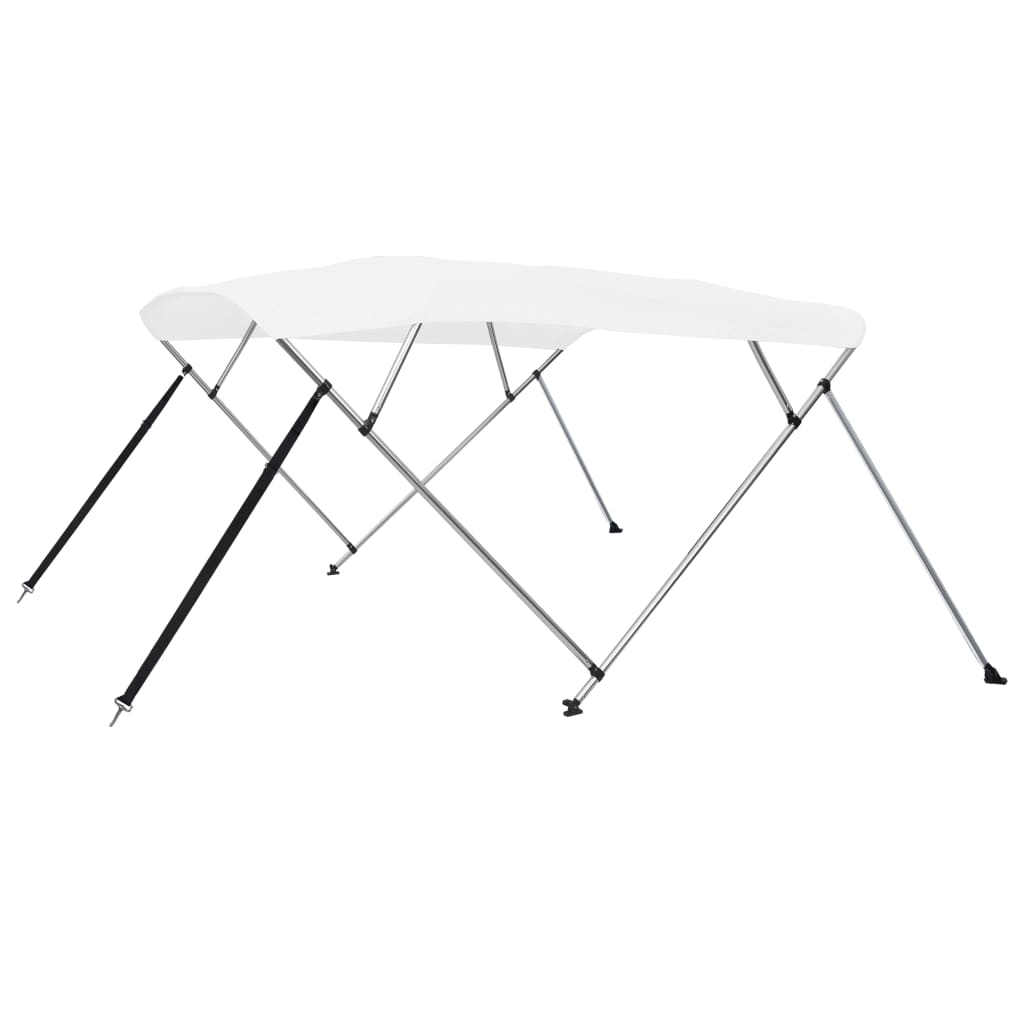 4-Bow Bimini Top Weiß 243x196x137 cm