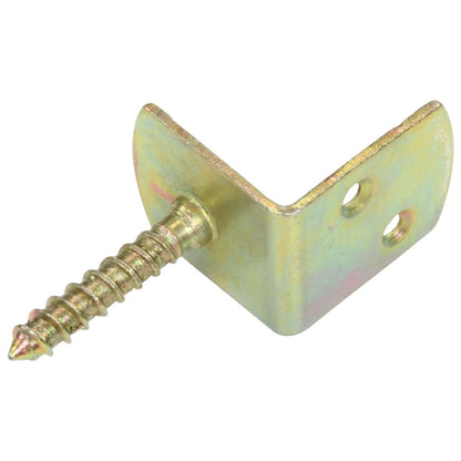 Flechtzaunhalter 24 Stk. L-Form Verzinktes Metall