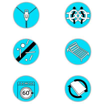 Boxspringbett-Matratzenauflage 200 x 140 x 5 cm Mittelweich