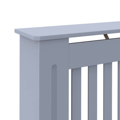 Heizkörperverkleidung Grau 112x19x81,5 cm MDF