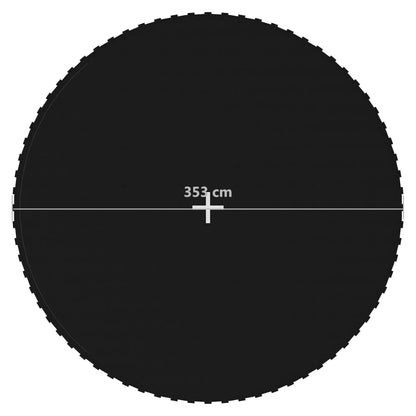 vidaXL Sprungtuch Schwarz für 3,96 m Runde Trampoline