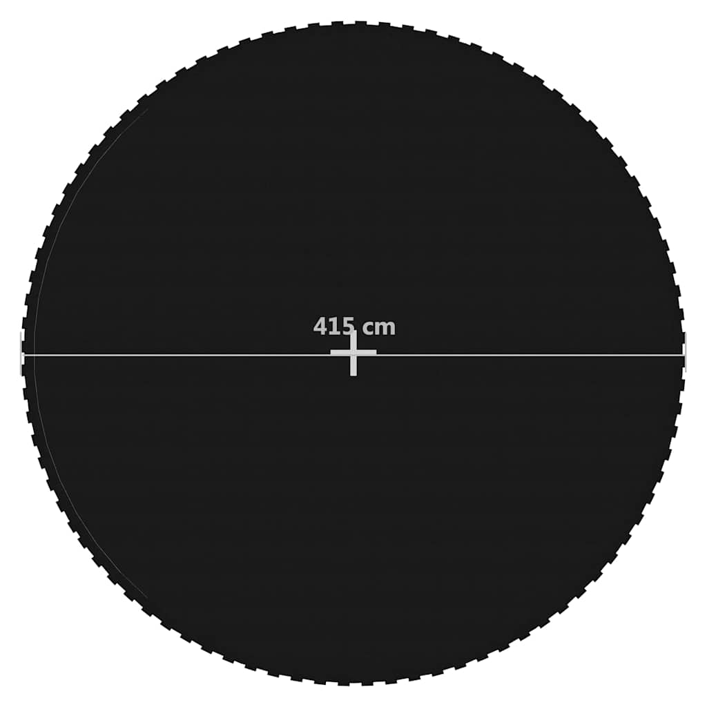 Sprungtuch Schwarz für 4,57 m Runde Trampoline
