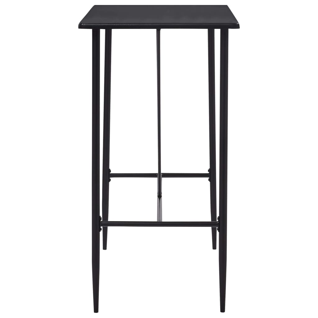 vidaXL 5-tlg. Bar-Set Kunststoff Schwarz