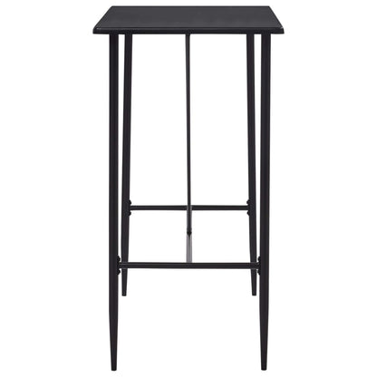 vidaXL 5-tlg. Bar-Set Kunststoff Schwarz