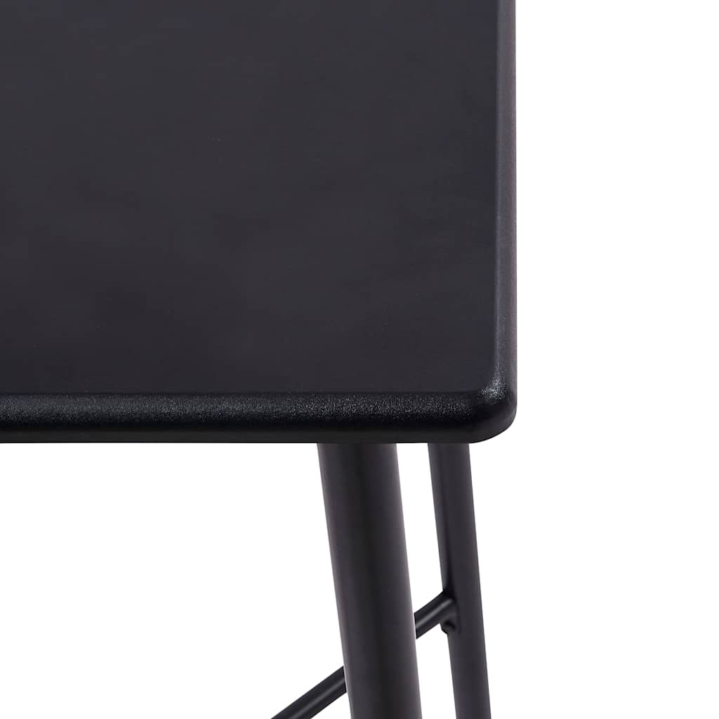 vidaXL 5-tlg. Bar-Set Kunststoff Schwarz