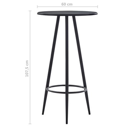 vidaXL 5-tlg. Bar-Set Stoff Schwarz