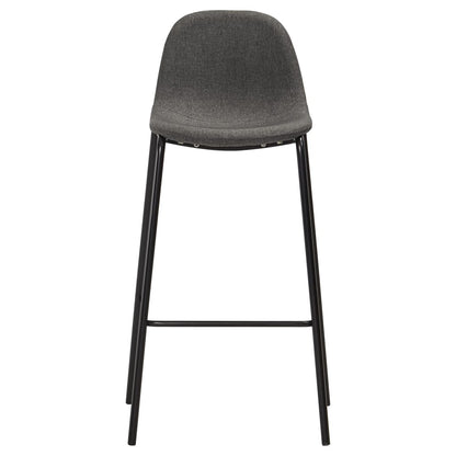 vidaXL Ensemble de bar 5 pièces tissu gris foncé