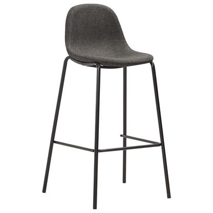 vidaXL Ensemble de bar 5 pièces tissu gris foncé