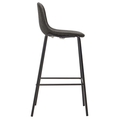 vidaXL Ensemble de bar 5 pièces tissu gris foncé