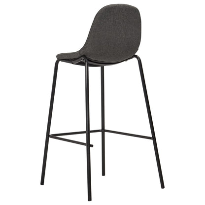 vidaXL Ensemble de bar 5 pièces tissu gris foncé