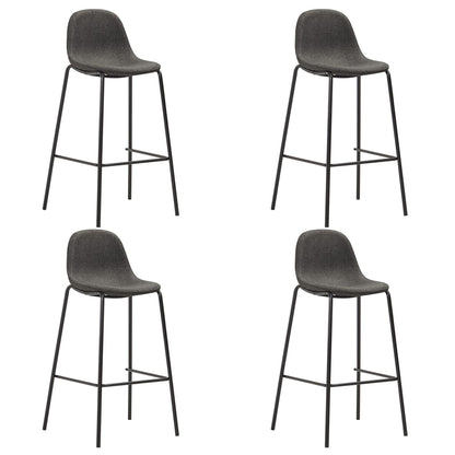vidaXL 5-tlg. Bar-Set Stoff Dunkelgrau