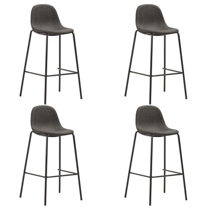 vidaXL 5-tlg. Bar-Set Stoff Dunkelgrau