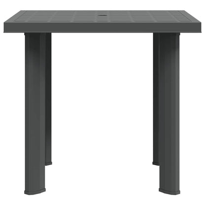 Gartentisch Anthrazit 80x75x72 cm Kunststoff
