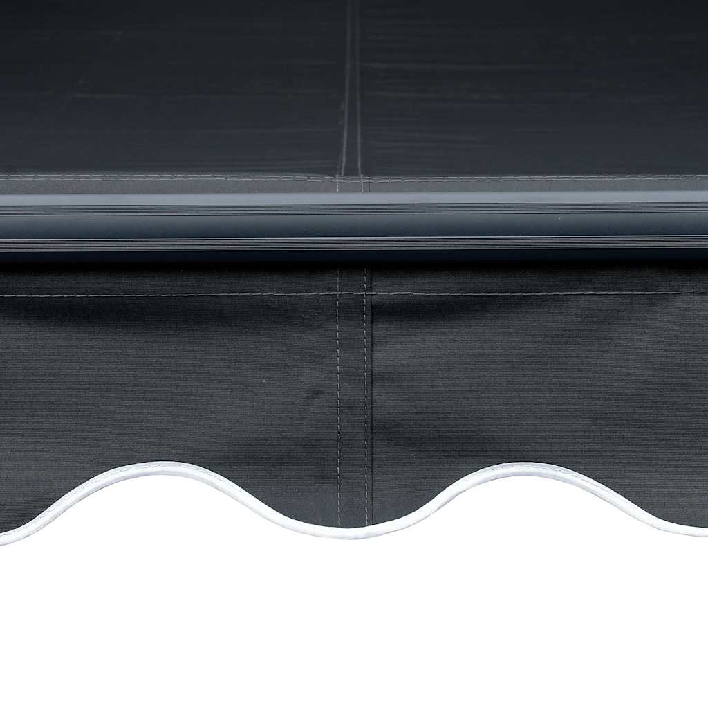 vidaXL Markise Manuell Einziehbar mit LED 300x250 cm Anthrazit