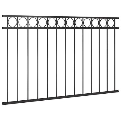 vidaXL Zaunelement Stahl 1,7x0,8 m Schwarz