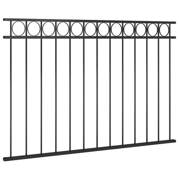 vidaXL Zaunelement Stahl 1,7 x 1 m Schwarz